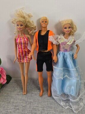 Barbie Doll Lot Of 3 Mattel 1980-2000, Ken
